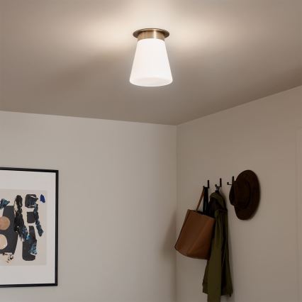 Kichler - Таванно осветително тяло ALBERS 1xE27/40W/230V Ø 21,6 см бронзово