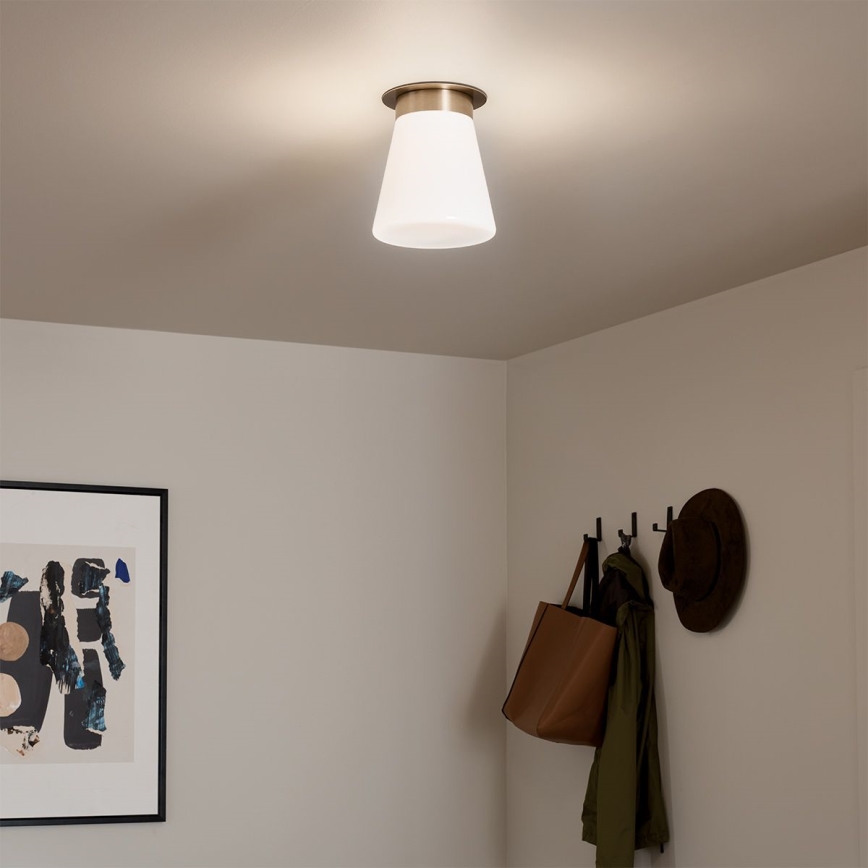 Kichler - Таванно осветително тяло ALBERS 1xE27/40W/230V Ø 21,6 см бронзово