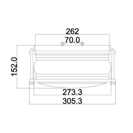 Kichler - Външно осветително тяло ASHLANDBAY 1xE27/60W/230V IP44 бронзово