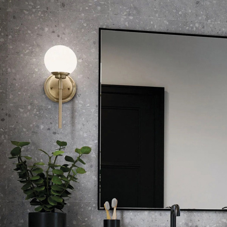 Kichler - LED Аплик за баня BENNO 1xG9/3W/230V IP44 месинг