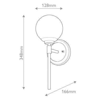 Kichler - LED Аплик за баня BENNO 1xG9/3W/230V IP44 месинг