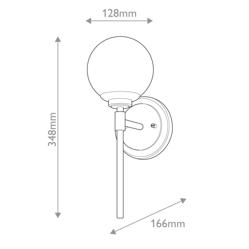 Kichler - LED Аплик за баня BENNO 1xG9/3W/230V IP44 месинг