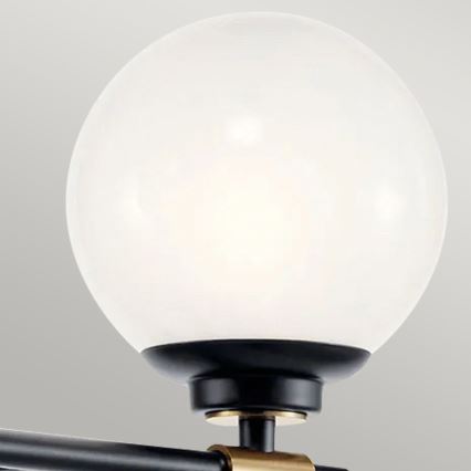 Kichler - LED стенен аплик за баня BENNO 2xLED/3W/230V черно/златисто IP44