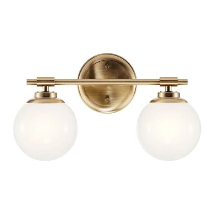 Kichler - LED Аплик за баня BENNO 2xG9/3W/230V IP44 месинг