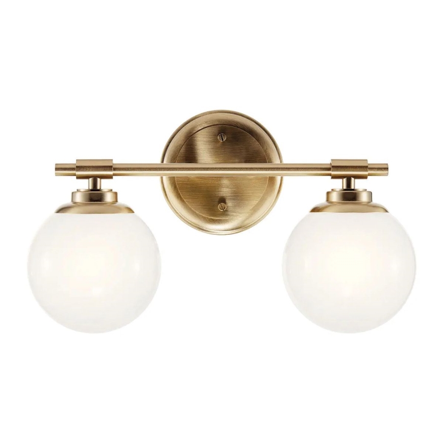 Kichler - LED Аплик за баня BENNO 2xG9/3W/230V IP44 месинг
