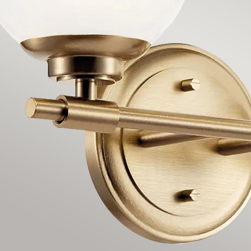 Kichler - LED Аплик за баня BENNO 2xG9/3W/230V IP44 месинг
