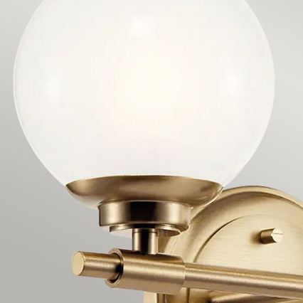 Kichler - LED Аплик за баня BENNO 2xG9/3W/230V IP44 месинг