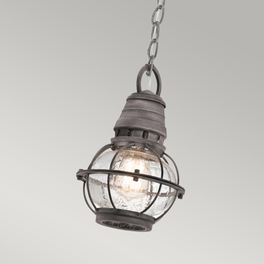 Kichler - Екстериорен пендел BRIDGE POINT 1xE27/60W/230V IP44