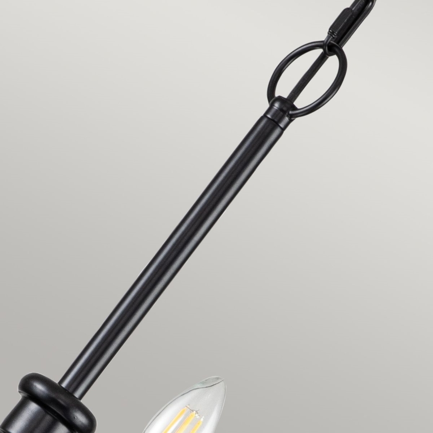 Kichler - Полилей с верига CAPITOL HILL 12xE14/40W/230V черен