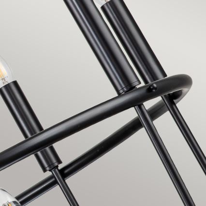 Kichler - Полилей с верига CAPITOL HILL 12xE14/40W/230V черен