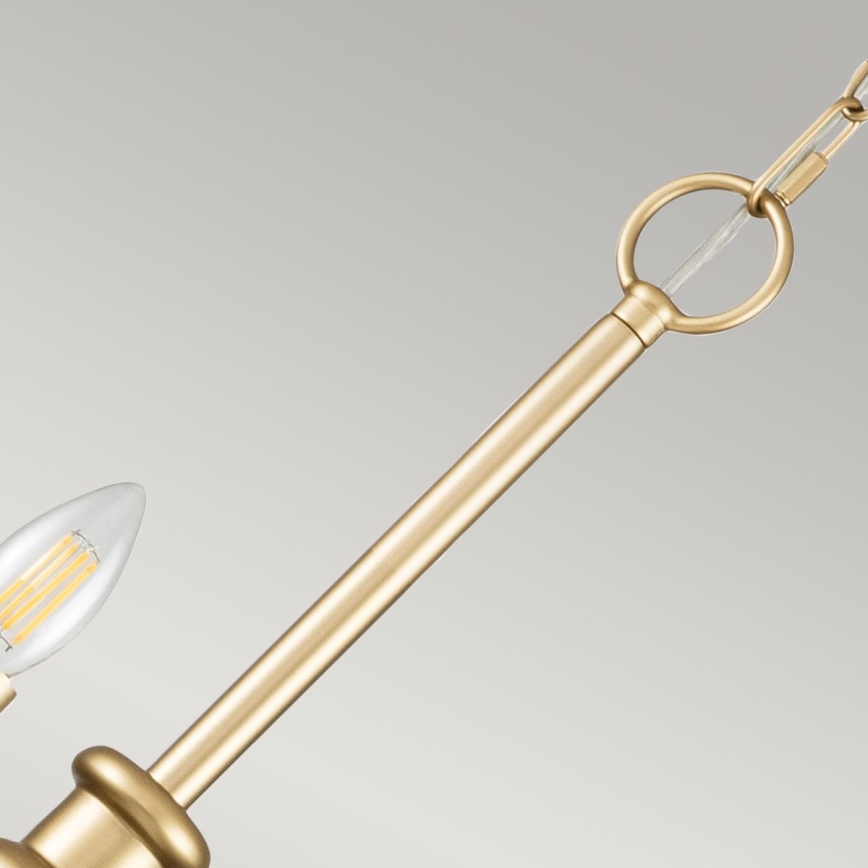 Kichler - Полилей на верига. CAPITOL HILL 12xE14/40W/230V златен