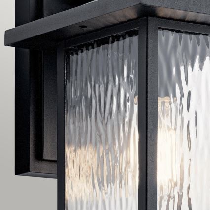 Kichler - Външно стенно осветително тяло CAPPANNA M 1xE27/60W/230V IP44 черно
