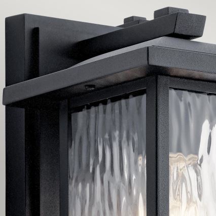 Kichler - Екстериорен аплик CAPPANNA 1xE27/60W/230V IP44 черен