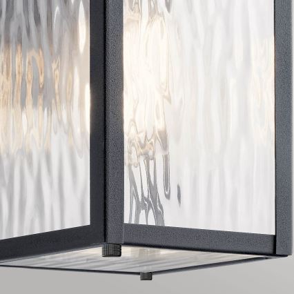 Kichler - Външно стенно осветително тяло CAPPANNA S 1xE27/60W/230V IP44 черно