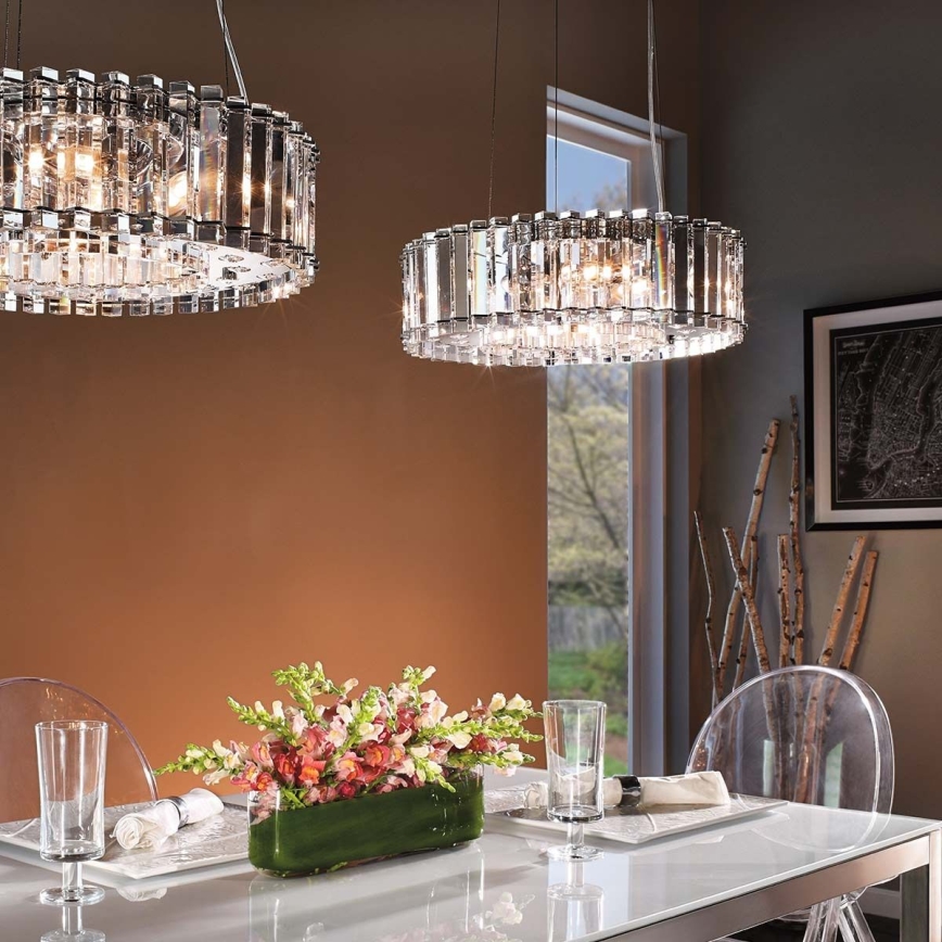 Kichler - LED Пендел за баня CRYSTAL SKYE 8xG9/3W/230V IP44