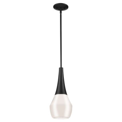 Kichler - Таванен полилей на прът DEELA 1xE27/60W/230V Ø 17,8 см черен