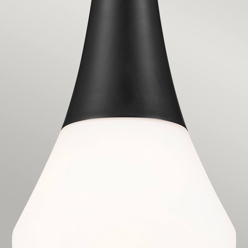 Kichler - Таванен полилей на прът DEELA 1xE27/60W/230V Ø 17,8 см черен