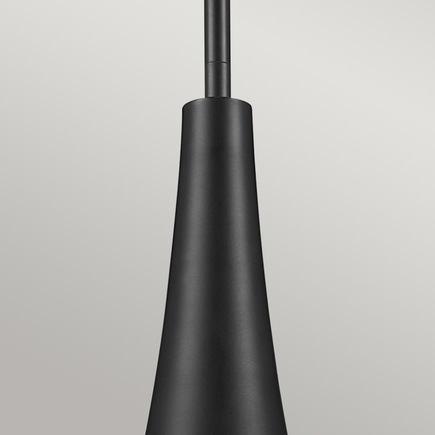 Kichler - Таванен полилей на прът DEELA 1xE27/60W/230V Ø 17,8 см черен