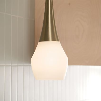 Kichler - Висящ полилей DEELA 1xE27/60W/230V Ø 17,8 cm месинг