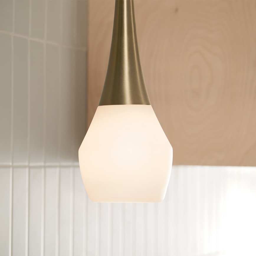 Kichler - Висящ полилей DEELA 1xE27/60W/230V Ø 17,8 cm месинг