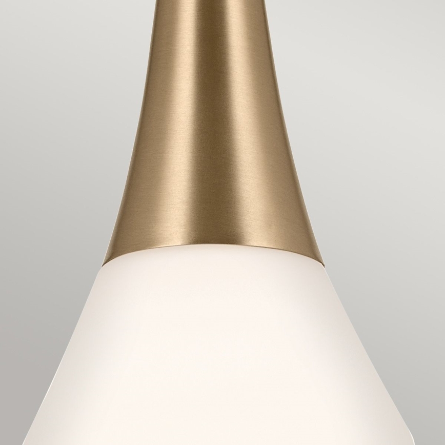 Kichler - Висящ полилей DEELA 1xE27/60W/230V Ø 17,8 cm месинг