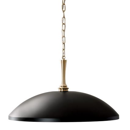Kichler - Пендел DELAROSA 1xE27/60W/230V черен/месинг