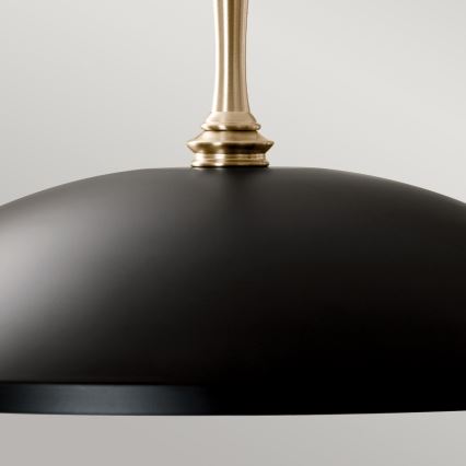 Kichler - Пендел DELAROSA 1xE27/60W/230V черен/месинг