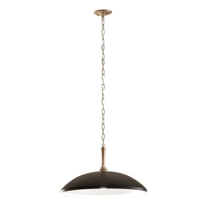 Kichler - Пендел DELAROSA 1xE27/60W/230V черен/месинг