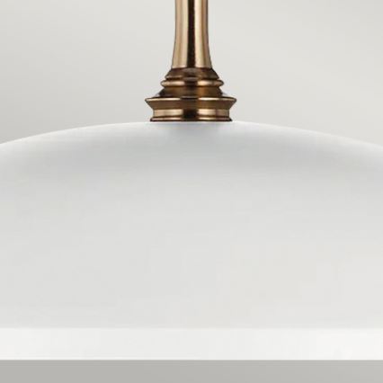 Kichler - Пендел DELAROSA 1xE27/60W/230V бял/месинг