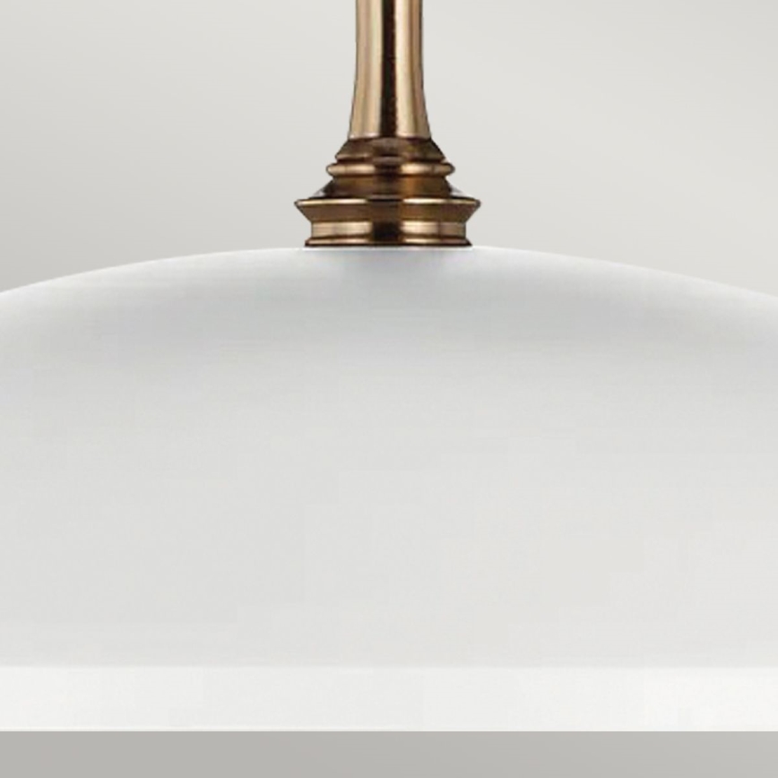 Kichler - Пендел DELAROSA 1xE27/60W/230V бял/месинг