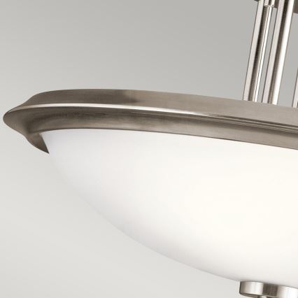Kichler - Полилей за повърхностен монтаж DREYFUS 3xE27/60W/230V матов хром