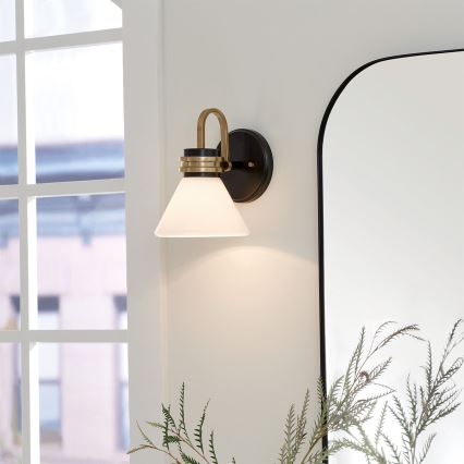 Kichler - LED Аплик за баня FARUM 1xG9/3W/230V IP44 черен/месинг