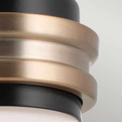 Kichler - LED Аплик за баня FARUM 1xG9/3W/230V IP44 черен/месинг