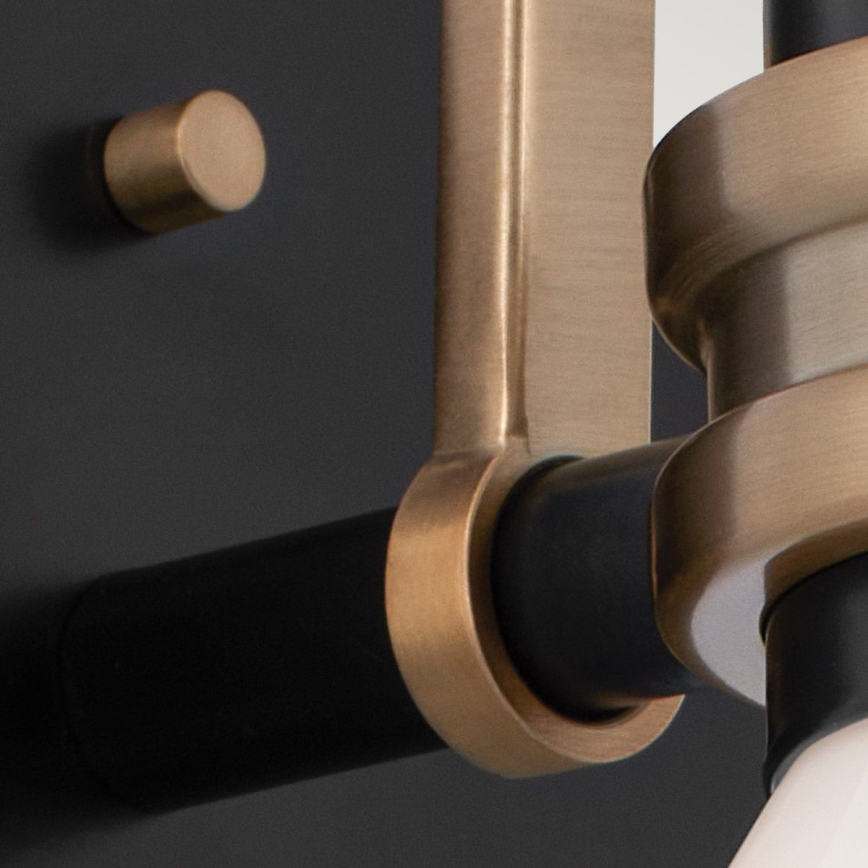 Kichler - LED Аплик за баня FARUM 1xG9/3W/230V IP44 черен/месинг