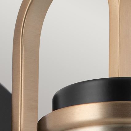 Kichler - LED Аплик за баня FARUM 1xG9/3W/230V IP44 черен/месинг