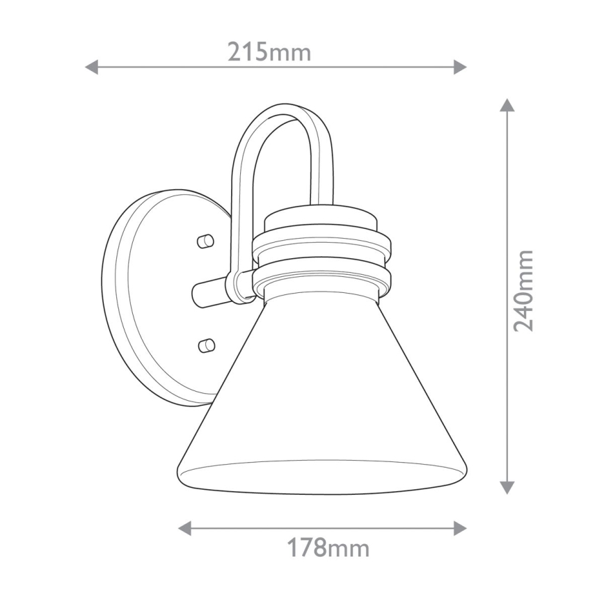Kichler - LED Аплик за баня FARUM 1xG9/3W/230V IP44 черен/месинг