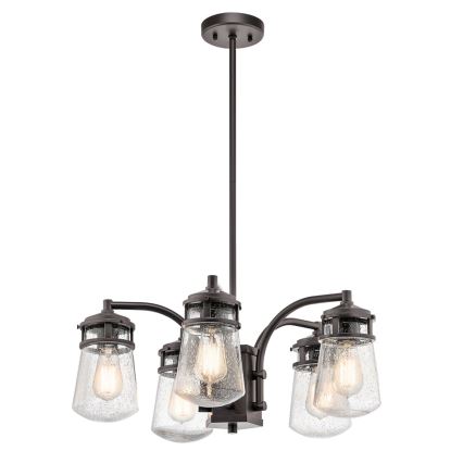 Kichler - Екстериорен полилей на прът LYNDON 5xE27/60W/230V IP44