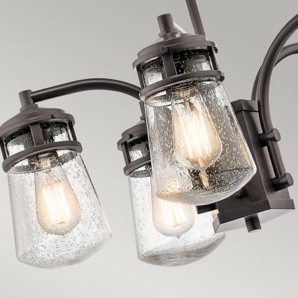 Kichler - Екстериорен полилей на прът LYNDON 5xE27/60W/230V IP44