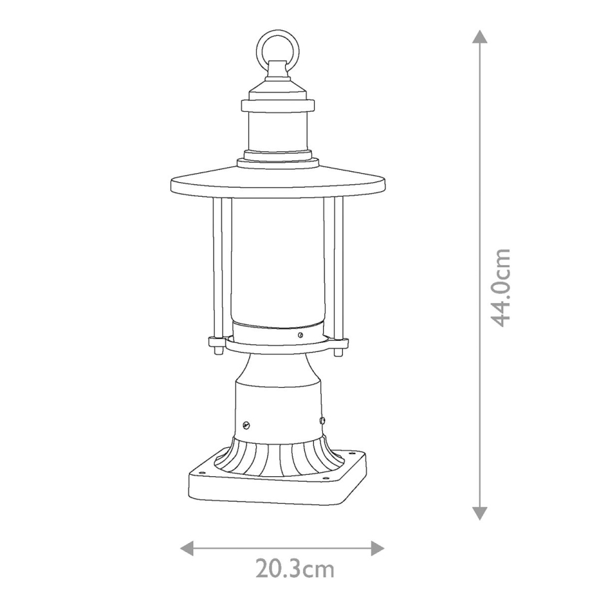 Kichler - Екстериорна лампа RIVERWOOD 1xE27/60W/230V IP44 черен