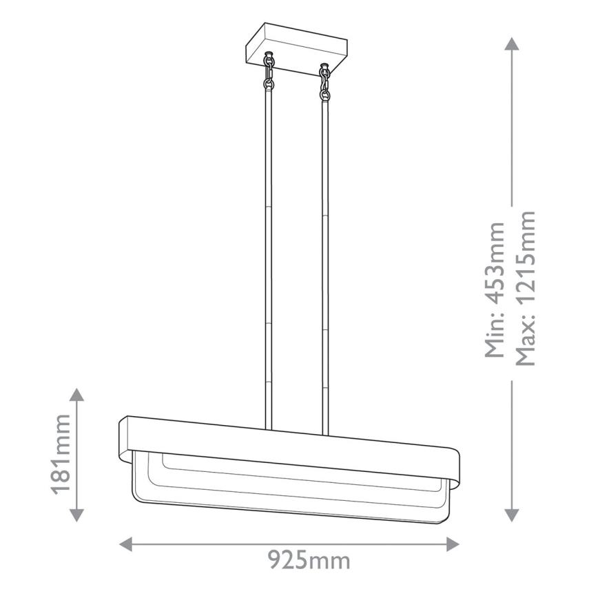 Kichler - LED полилей на прът SERENE LED/40W/230V златен