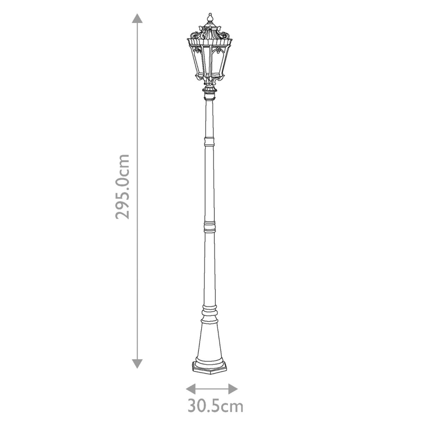 Kichler - Екстериорна лампа TOURNAI 3xE14/60W/230V IP44