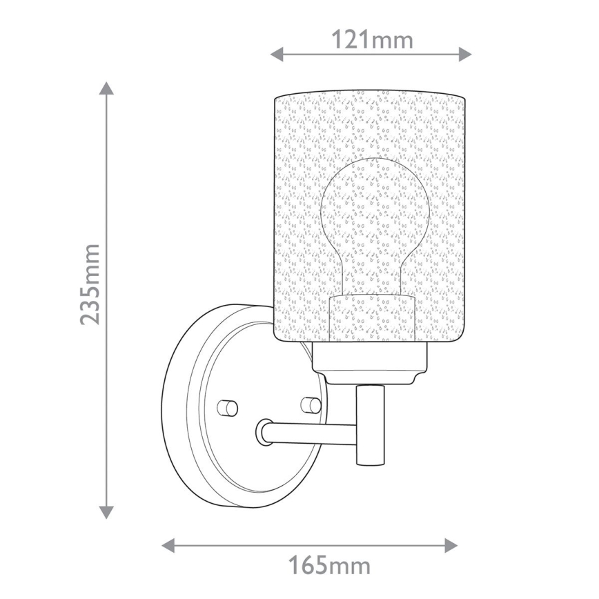 Kichler - Аплик WINSLOW 1xE27/60W/230V месинг