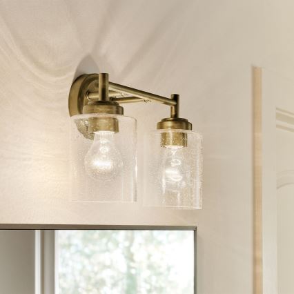 Kichler - Аплик WINSLOW 2xE27/60W/230V месинг