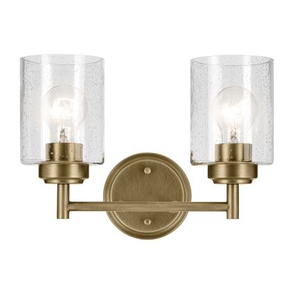 Kichler - Аплик WINSLOW 2xE27/60W/230V месинг