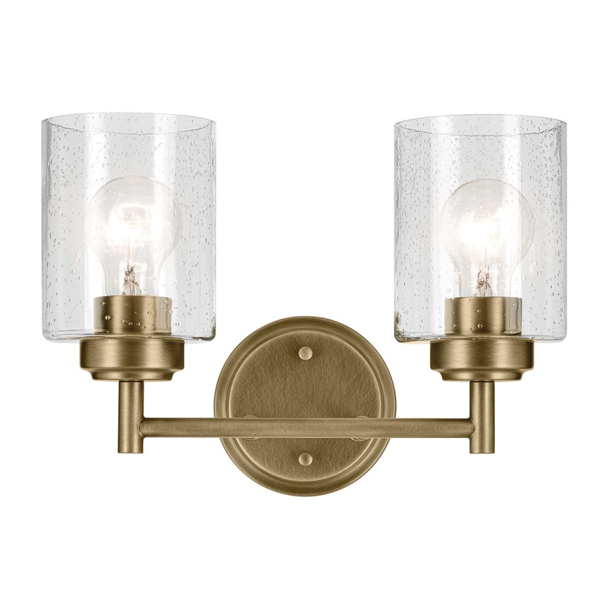 Kichler - Аплик WINSLOW 2xE27/60W/230V месинг