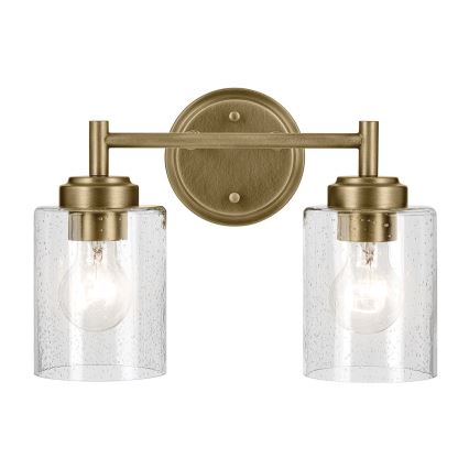Kichler - Аплик WINSLOW 2xE27/60W/230V месинг