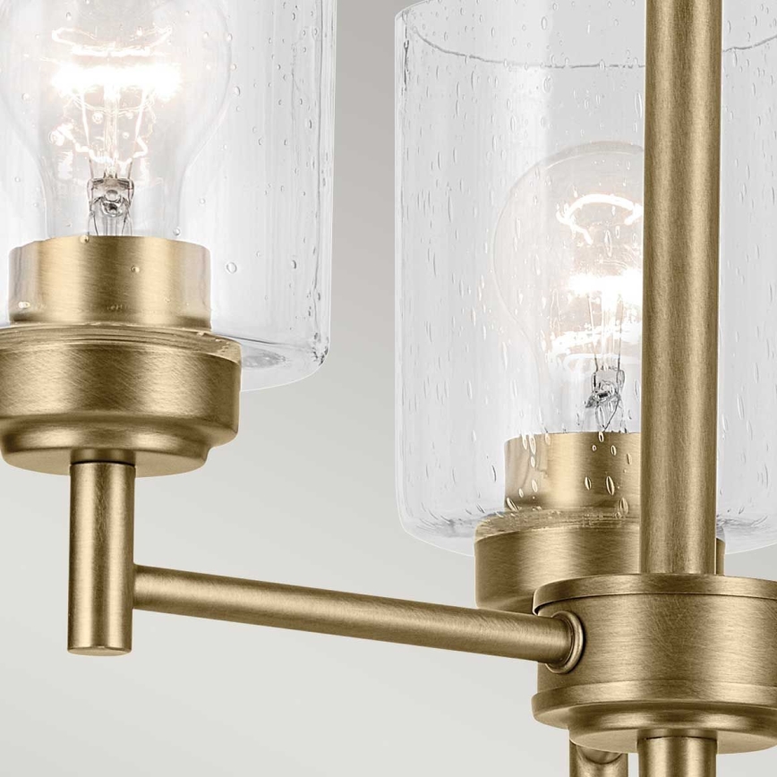 Kichler - Пендел WINSLOW 3xE27/60W/230V Ø 45,8 cm месинг
