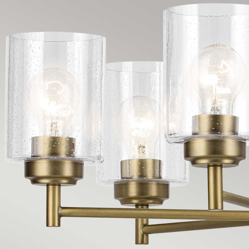 Kichler - Пендел WINSLOW 5xE27/60W/230V Ø 50,2 cm месинг