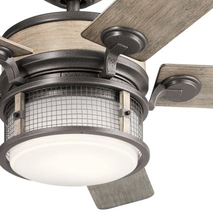 Kichler - LED Димируем таванен вентилатор AHRENDALE LED/10W/230V IP44 + дистанционно управление