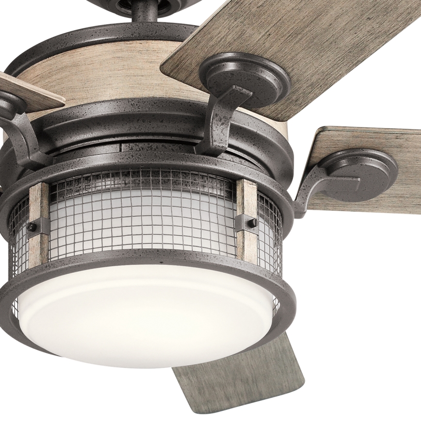Kichler - LED Димируем таванен вентилатор AHRENDALE LED/10W/230V IP44 + дистанционно управление
